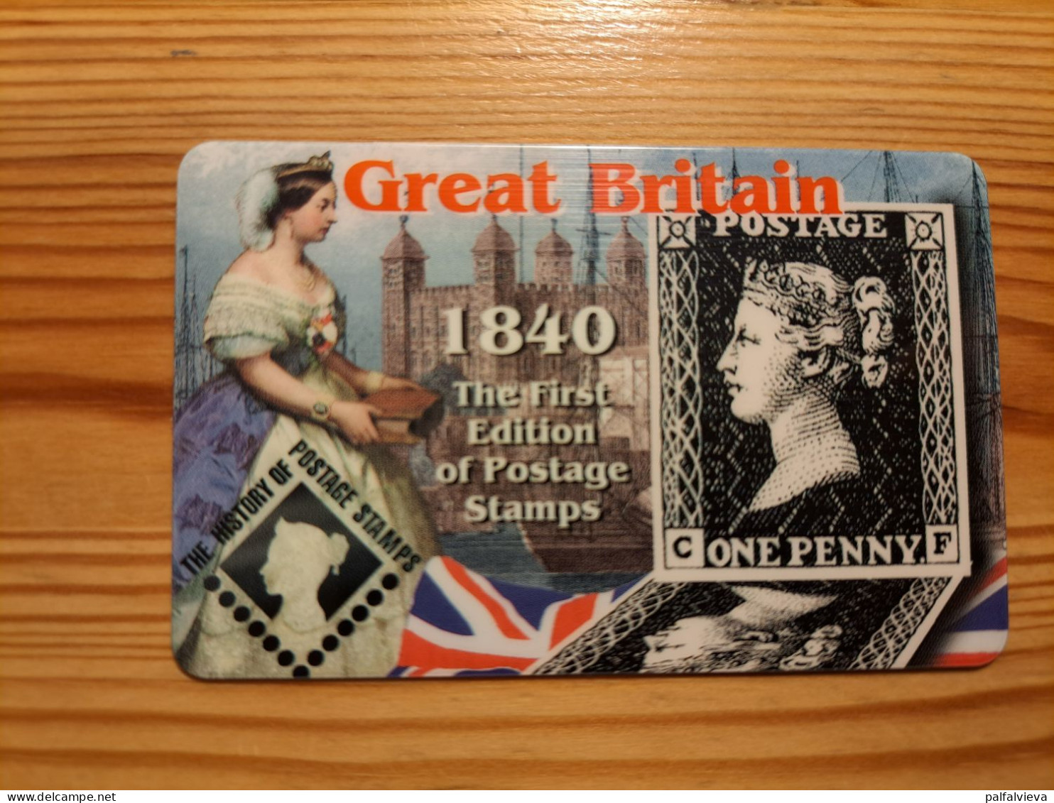 Prepaid Phonecard United Kingdom - One Penny Stamp, Queen Victoria - Emissions Entreprises