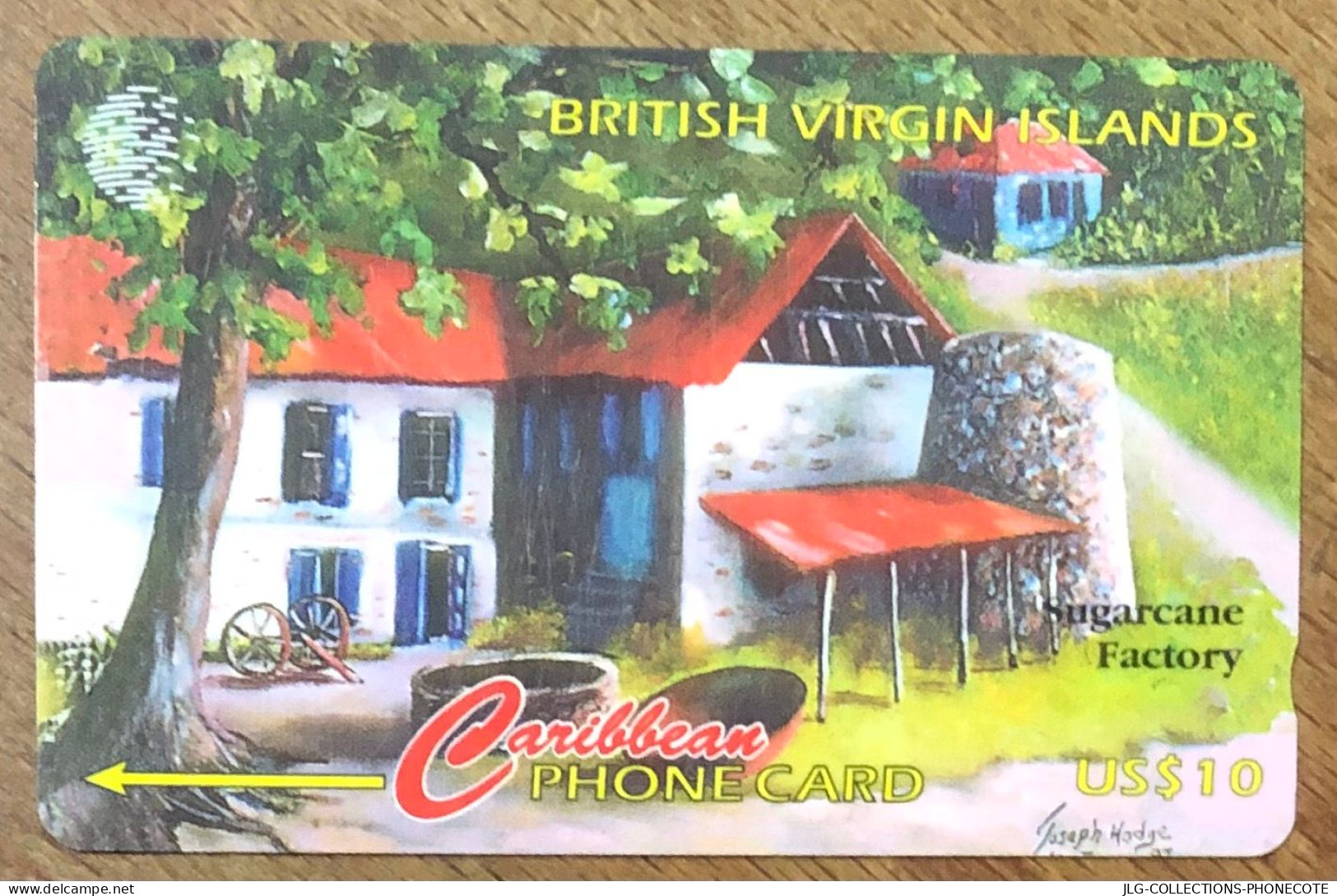 BRITISH VIRGIN ISLANDS SUGARCANE US$ 10 CARIBBEAN CABLE & WIRELESS SCHEDA TELECARTE TELEFONKARTE PHONECARD - Islas Virgenes