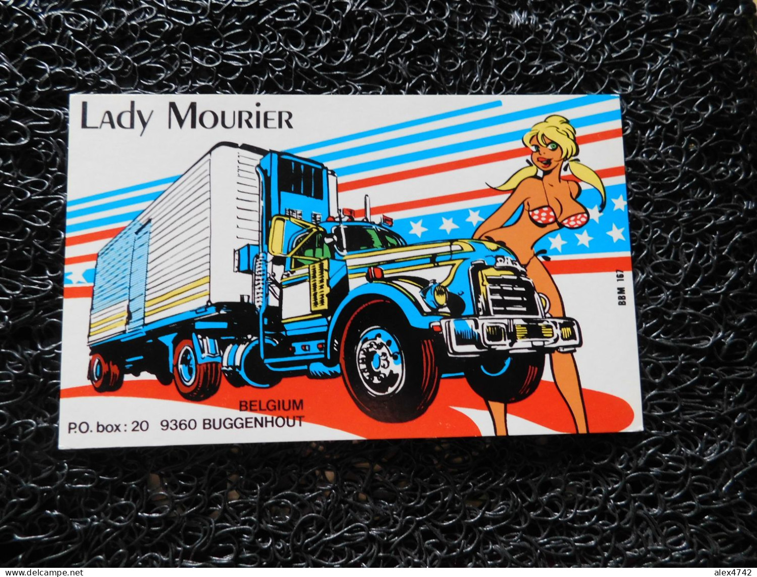 QSL - CB, LADY MOURIER, Buggenhout, Belgium, Camion (F20) - CB-Funk