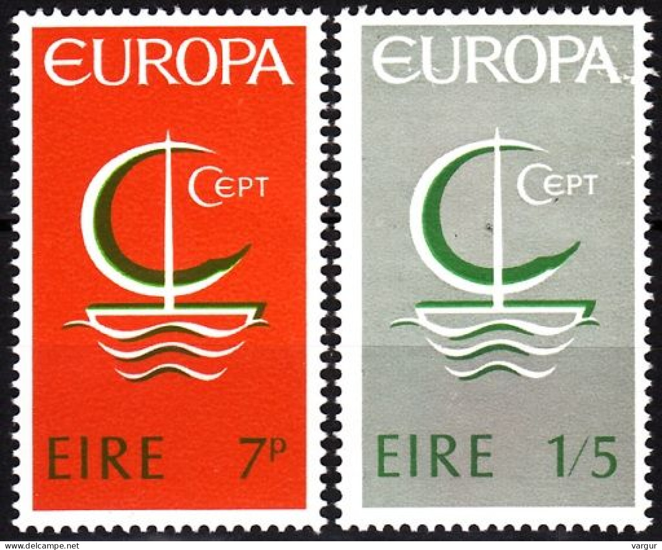 IRELAND 1966 EUROPA. Complete Set, MNH - 1966