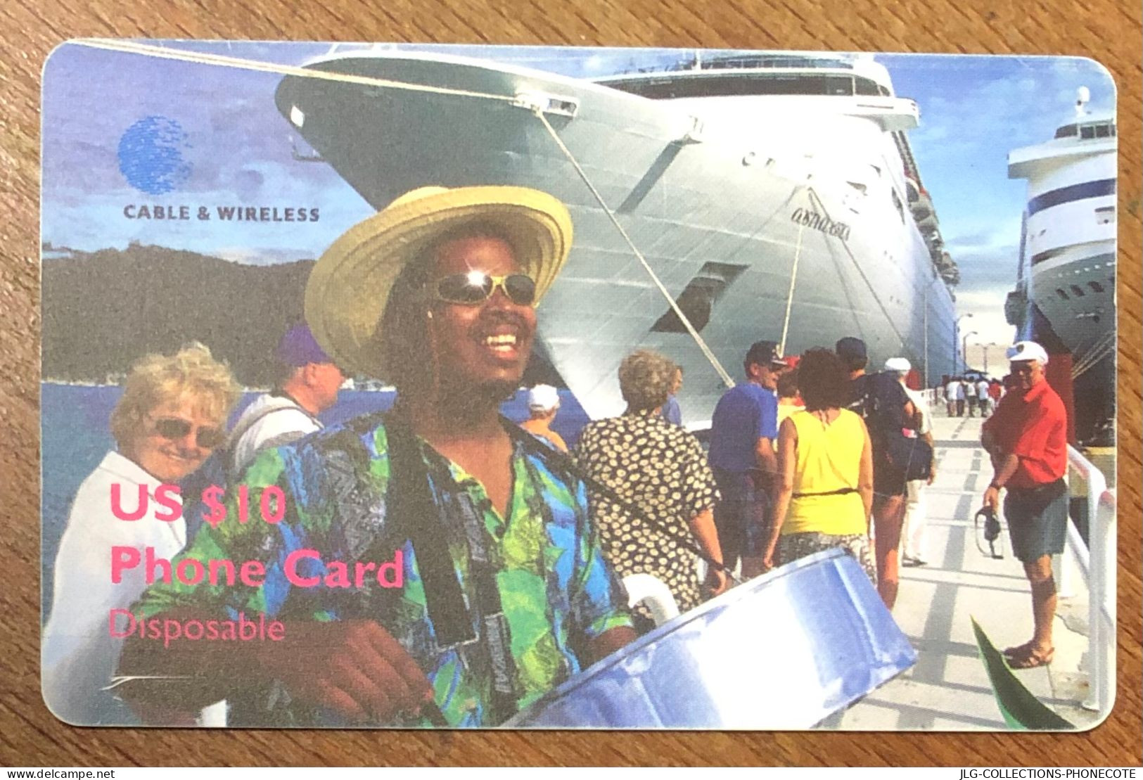 BRITISH VIRGIN ISLANDSVOILIER QUAI US$ 10 CARIBBEAN CABLE & WIRELESS SCHEDA TELECARTE TELEFONKARTE PHONECARD - Virgin Islands