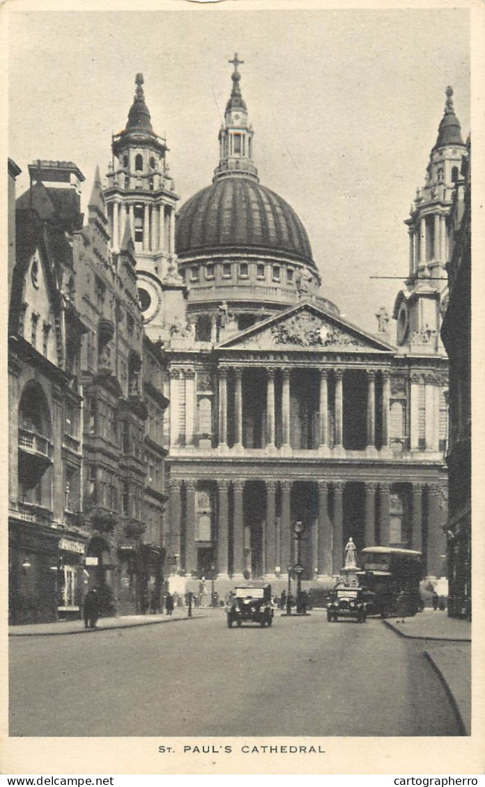 United Kingdom Postcard England London St. Paul's Cathedral - St. Paul's Cathedral