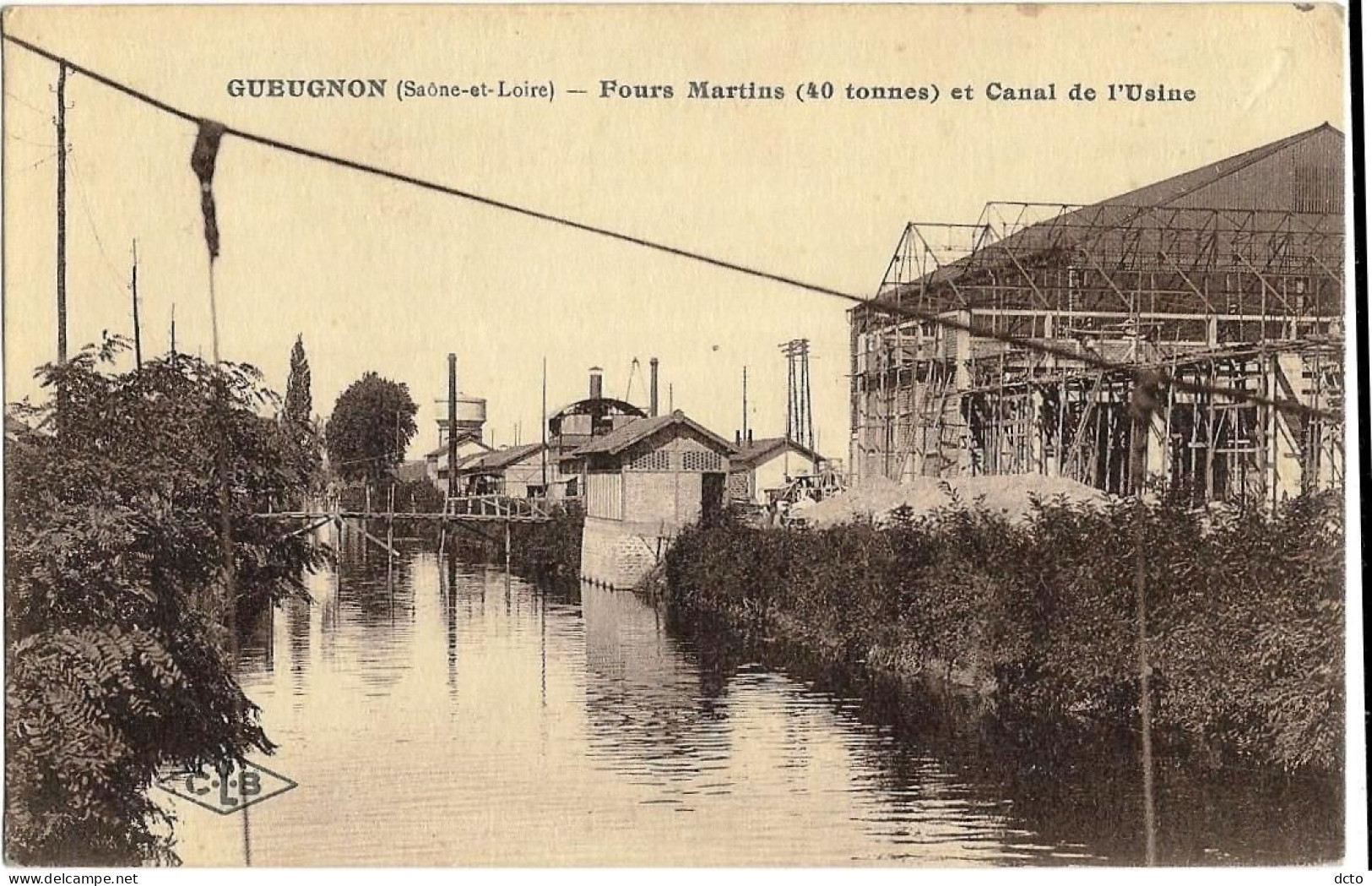 GUEUGNON (71) Fours Martins (40 Tonnes) Et Canal De L'Usine - Gueugnon