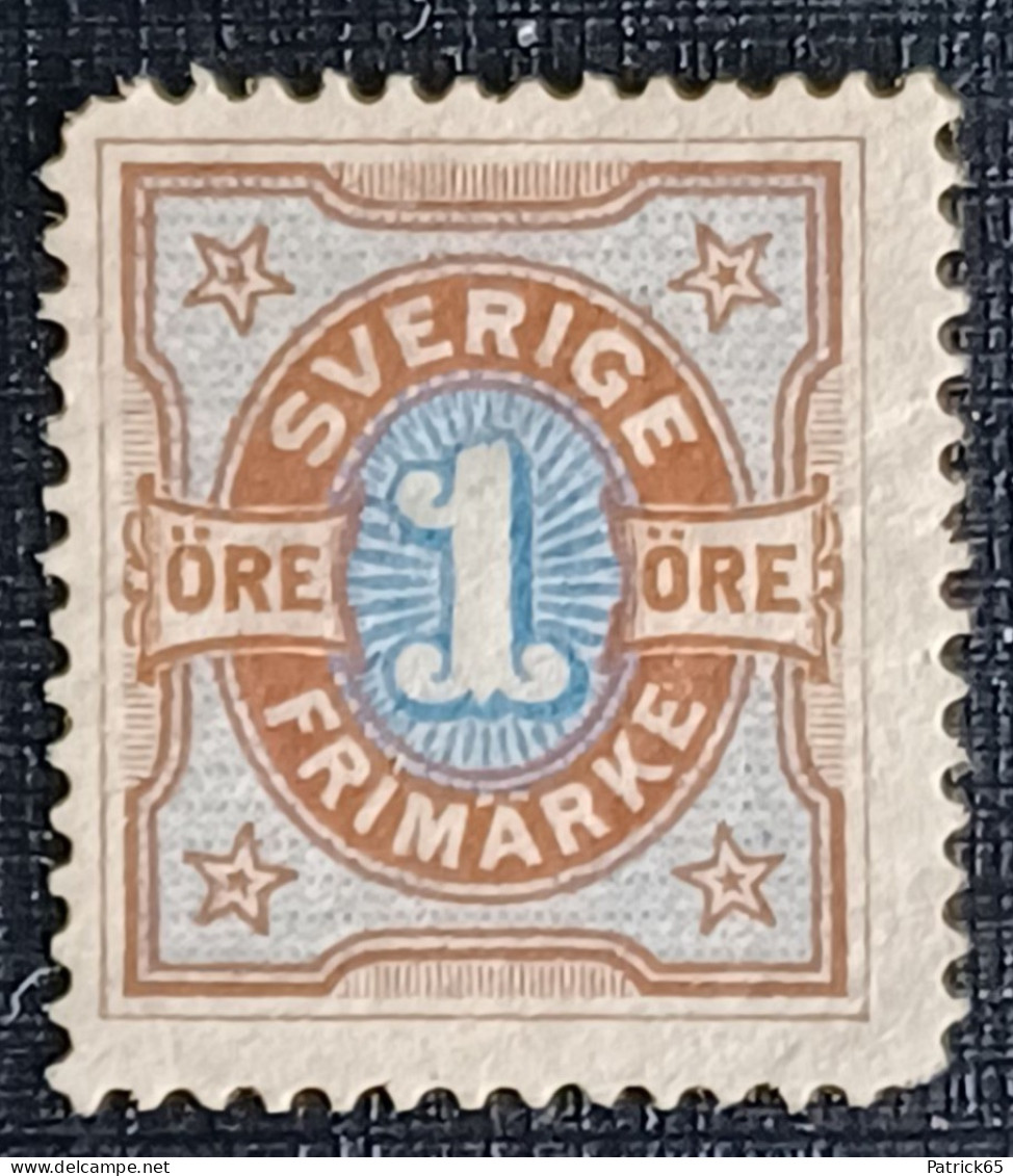 Zweden 1892 Yv.nr.51 Postfris Zonder Gom - Nuevos