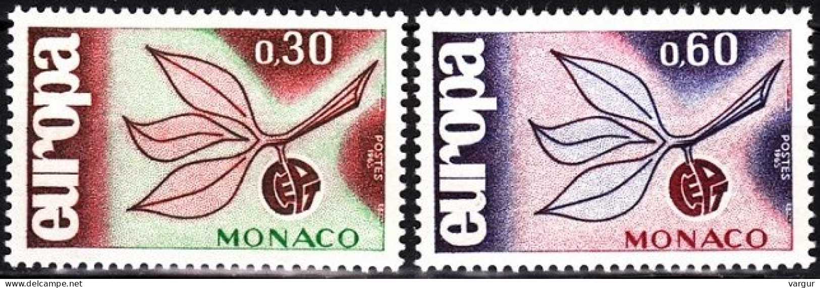MONACO 1965 EUROPA. Complete Set, MNH - 1965