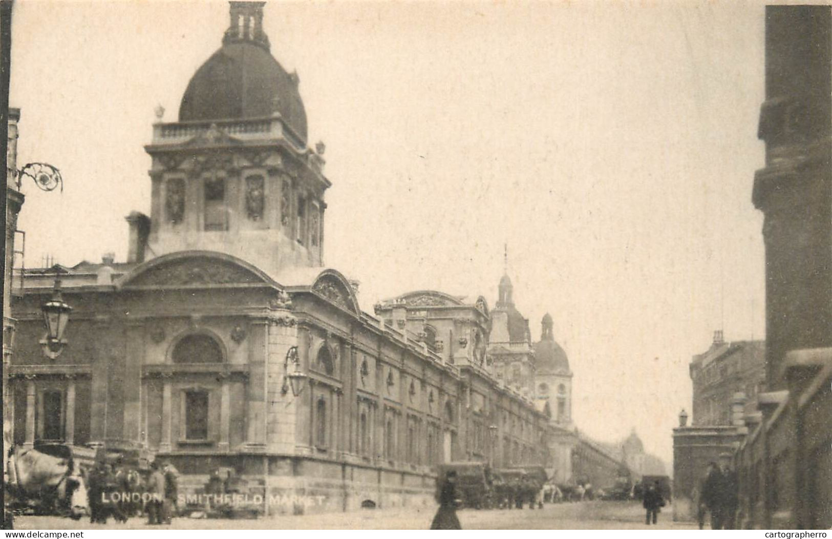 United Kingdom Postcard England London Smithfield Market - Hyde Park