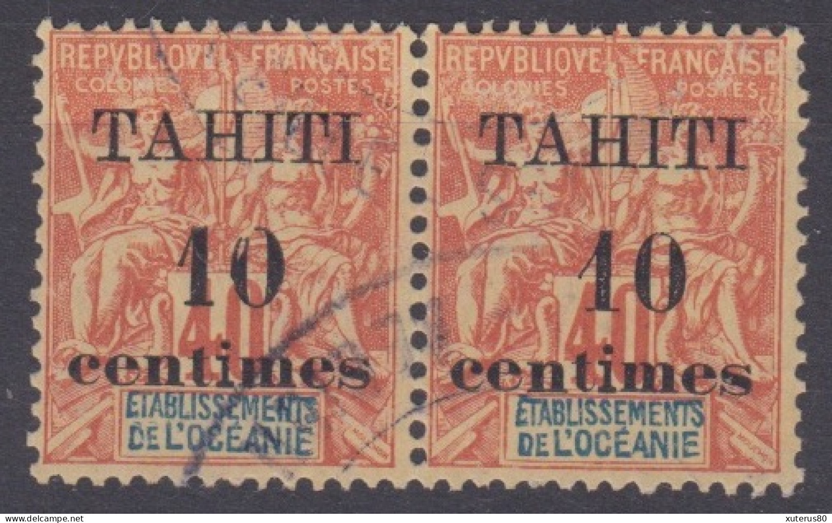 TAHITI N° 32 Et 32A Oblitéré - Tahiti