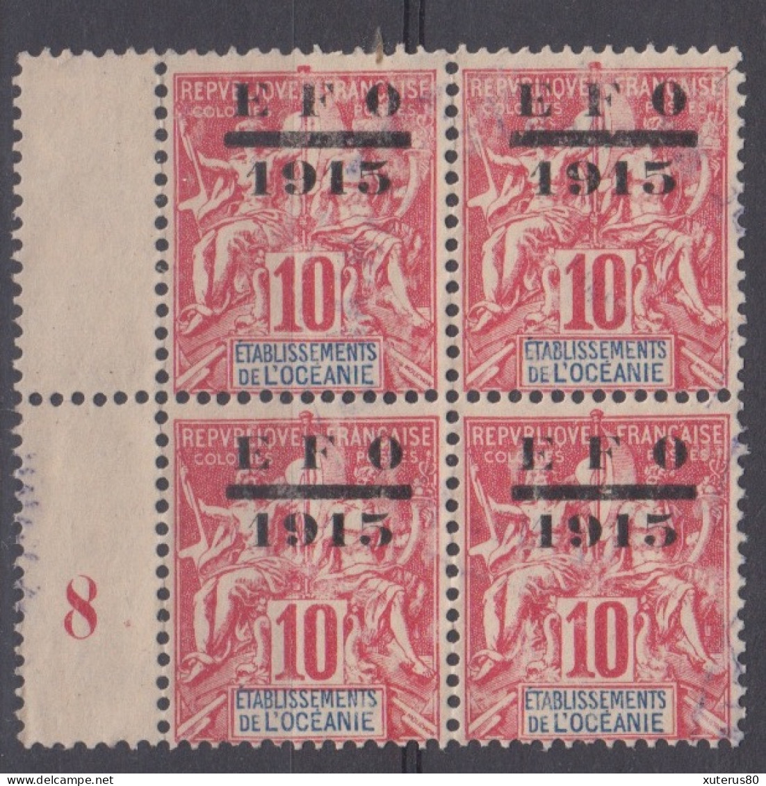 OCEANIE N° 38 Bloc De 4 Oblitéré Avec Millésime 8 - Used Stamps