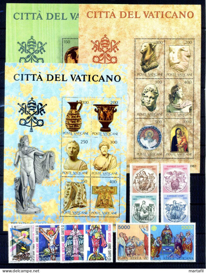 1983 VATICANO ANNATA COMPLETA Year Complete MNH ** - Full Years