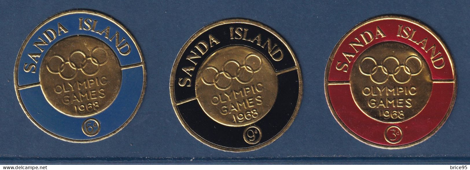 Sanda Island - Neuf Sans Charnière ** - Timbre En OR - Jeux Olympiques - JO - 1968 - Vignettes De Fantaisie