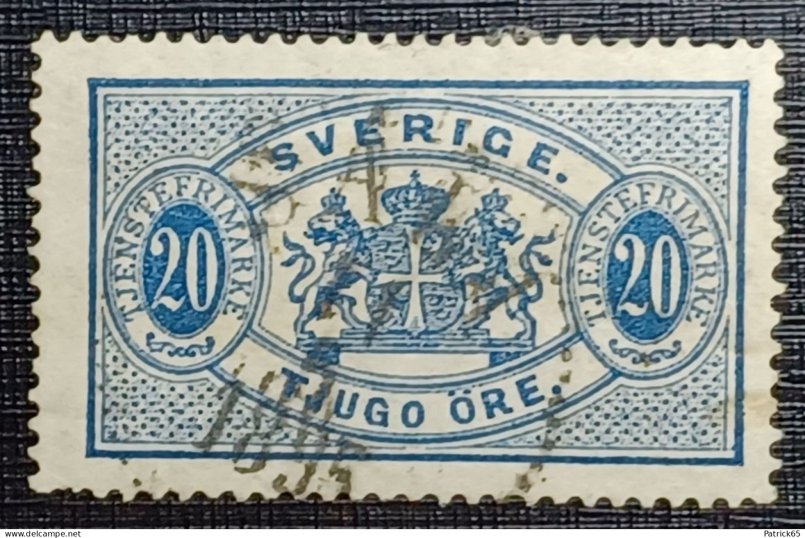 Zweden 1891 Yv.nr.S 17 T.13  Used - Service
