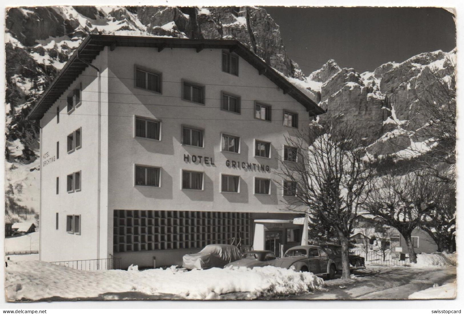 LEUKERBAD Hotel Grichting Gemmipass Auto VW-Käfer - Loèche-les-Bains