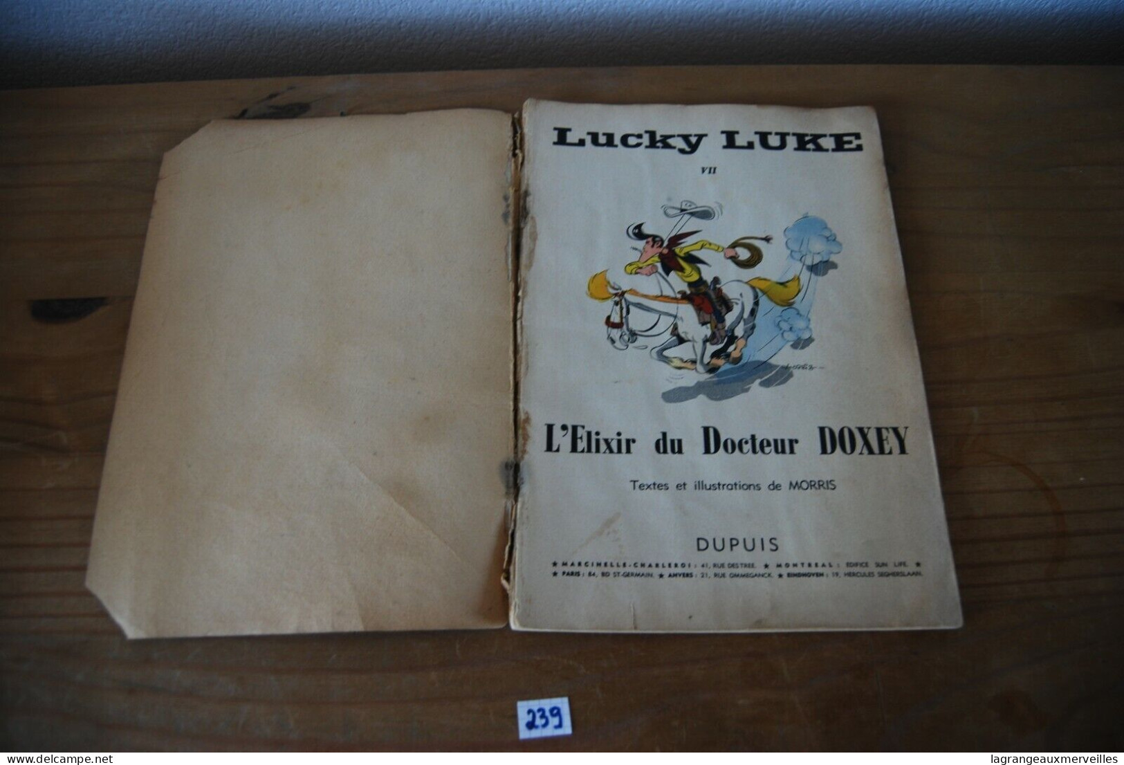 C239 BD - Lucky Luke - L'elixir Du Docteur Doxey - 1955 - Tome 7 - Lucky Luke