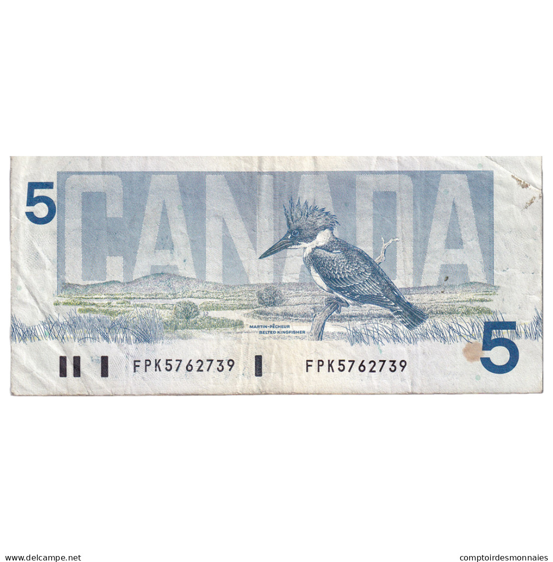 Billet, Canada, 5 Dollars, 1986, KM:95b, TB - Canada