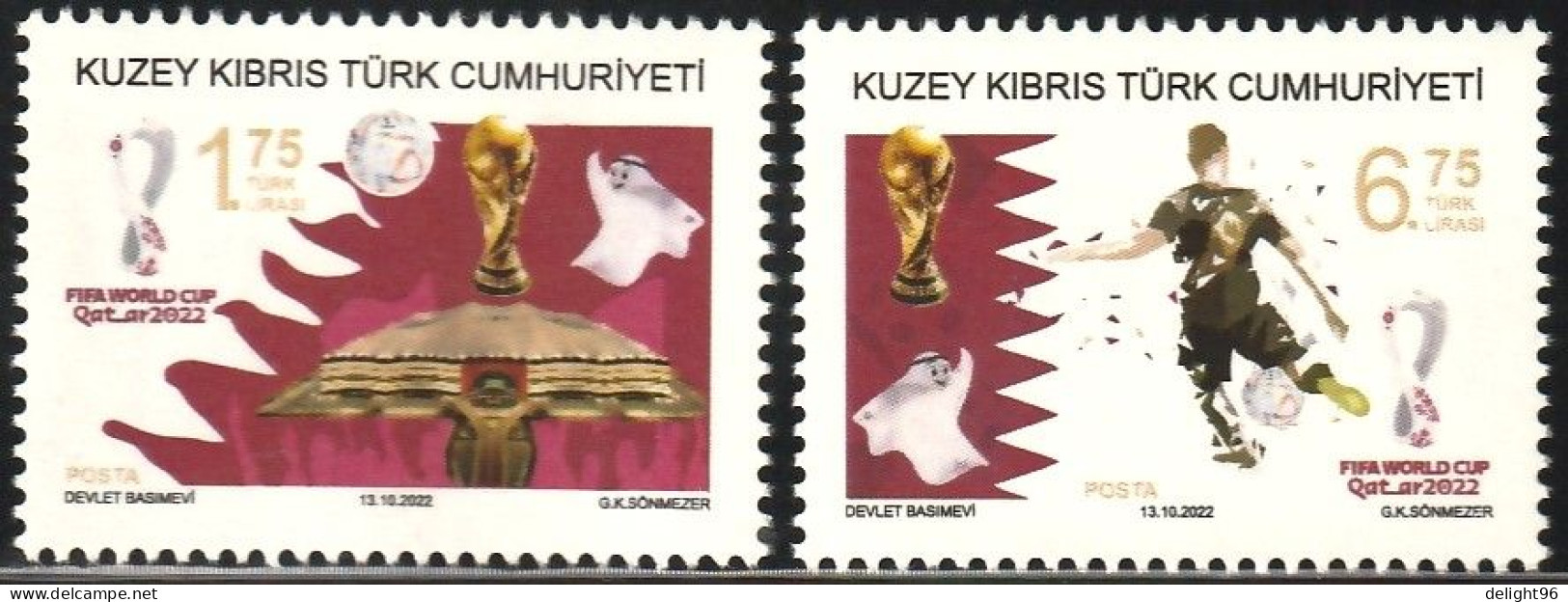 2022 Cyprus (Turkish Post) FIFA World Cup In Qatar Set (** / MNH / UMM) - 2022 – Qatar