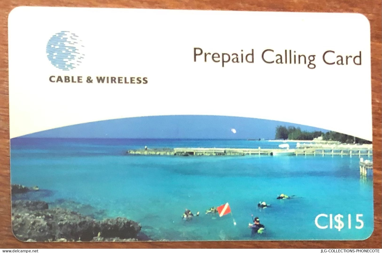 CAYMAN ISLANDS CI$ 15 CARIBBEAN PREPAID PREPAYÉE SCHEDA TELECARTE TELEFONKARTE PHONECARD CALLING CARD - Kaimaninseln (Cayman I.)