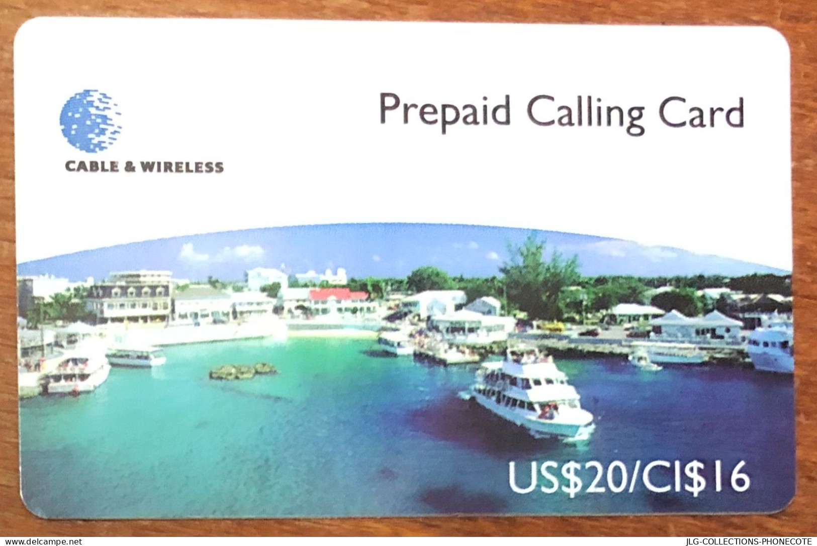 CAYMAN ISLANDS CI$ 16 CARIBBEAN PREPAID PREPAYÉE SCHEDA TELECARTE TELEFONKARTE PHONECARD CALLING CARD - Kaaimaneilanden