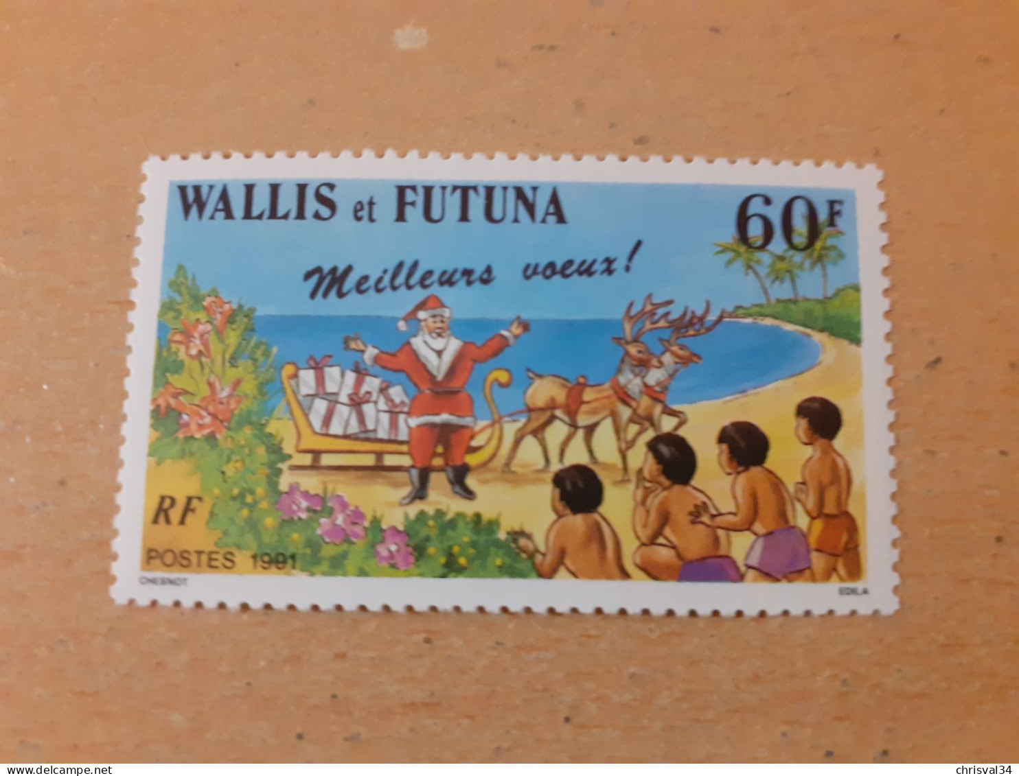 TIMBRE  WALLIS-ET-FUTUNA    N  423    COTE  1,80  EUROS   NEUF  SANS   CHARNIERE - Ungebraucht