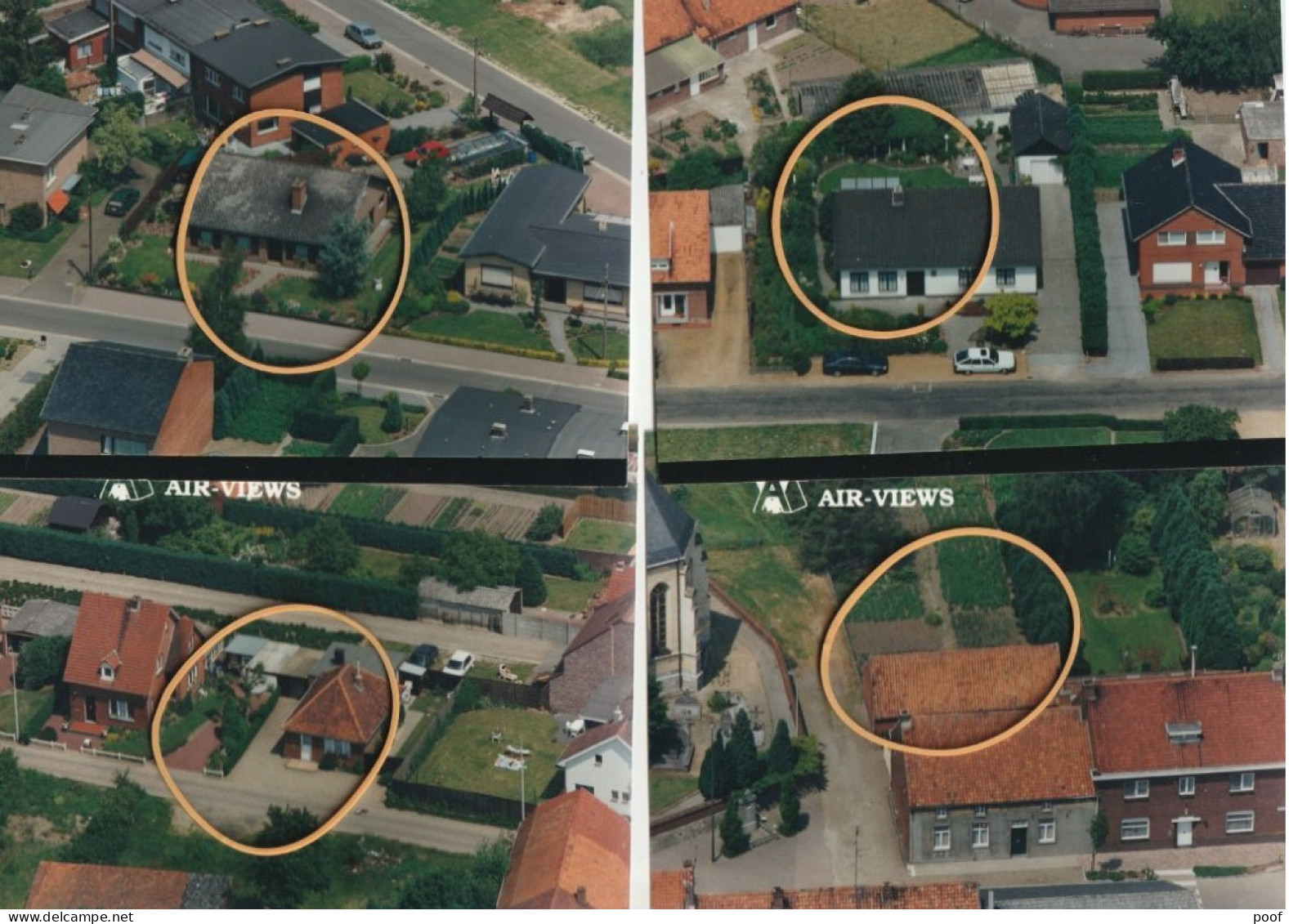 Bree : Barrierstr. , Geussensstr. , Bloemenstr. , Wijkstr.   --- 4 Luchtfoto's - Bree