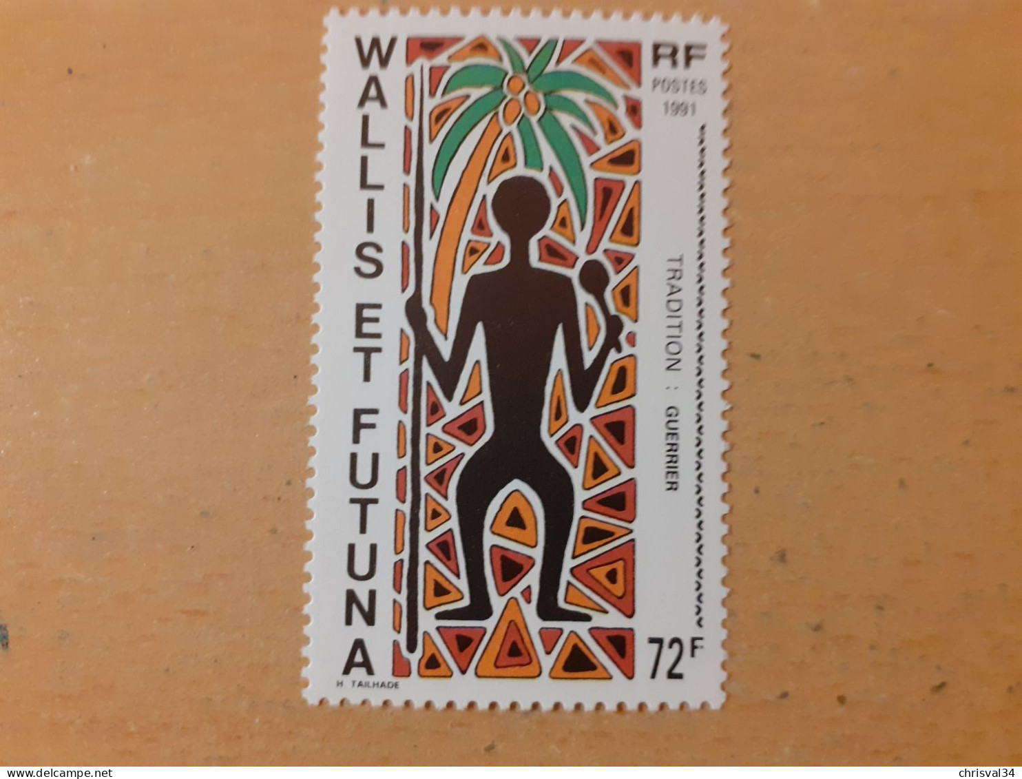 TIMBRE  WALLIS-ET-FUTUNA    N  406    COTE  2,15  EUROS   NEUF  SANS   CHARNIERE - Unused Stamps