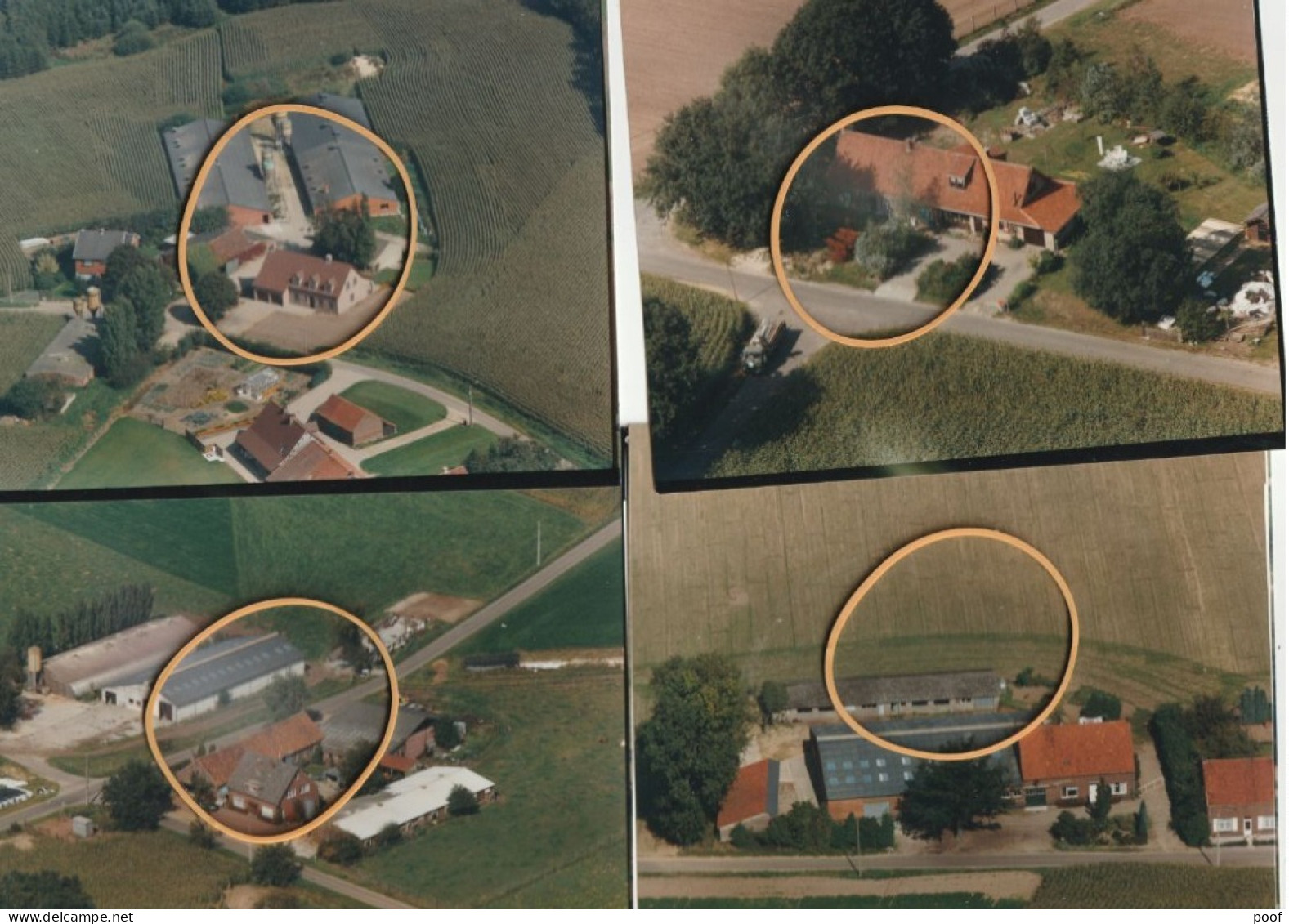 Molenbeersel / Kinrooi : Keyersstr. , Groezenstr. , Middenstr.,    --- 4 Luchtfoto's - Kinrooi