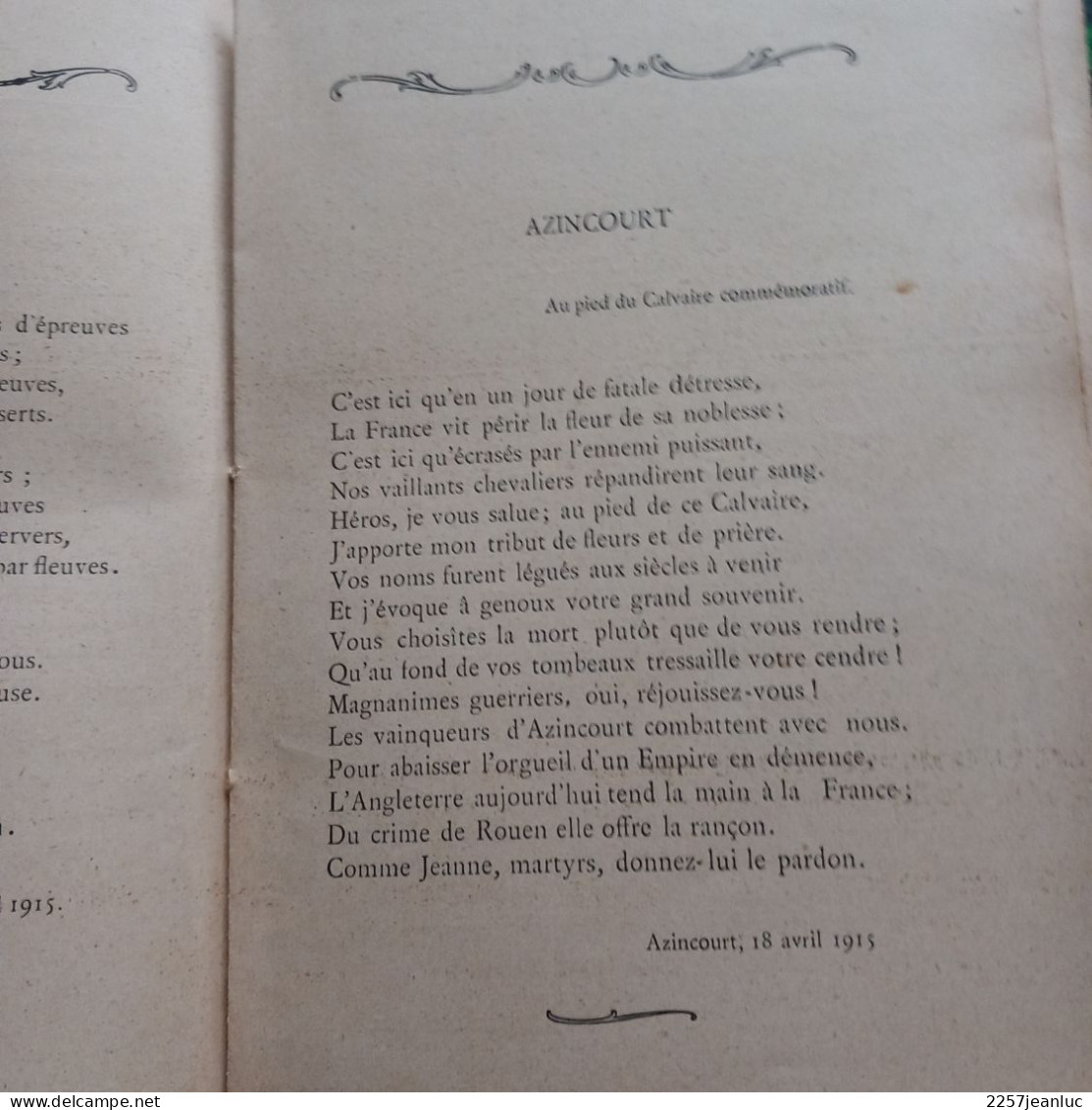 Poésies Au Bruit Du Canon  Abbé Joseph Lau Imprimerie De La Charité à Montpellier 1920 - Auteurs Français