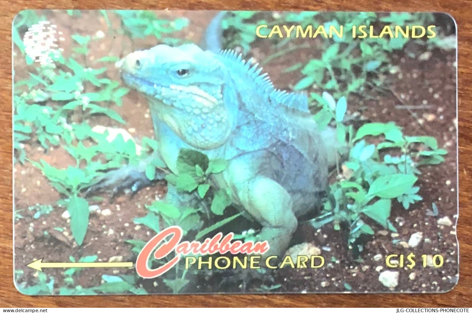 CAYMAN ISLANDS IGUANA CI$ 10 CARIBBEAN CABLE & WIRELESS SCHEDA TELECARTE TELEFONKARTE PHONECARD CALLING CARD - Cayman Islands