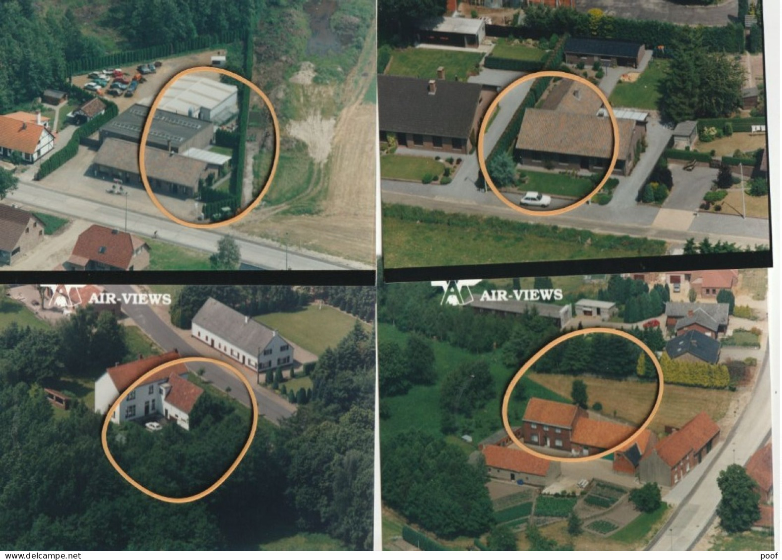 Reppel / Bocholt : Reppelerweg ,Waterstr. , Monshofstr. ,   ---  4 Luchtfoto's - Kinrooi