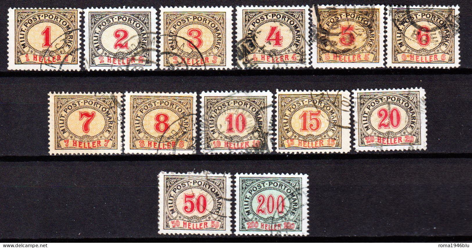 Austria-Bosnia Erzegovina 1904/18 Posta Militare Collezione/Collection */O/MH/Used VF/F - Unused Stamps