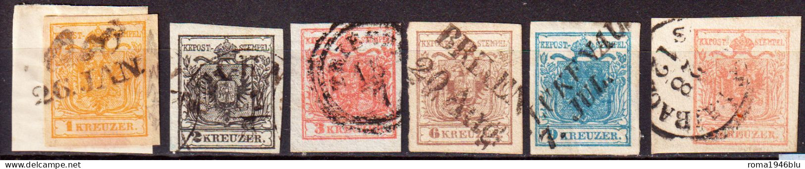 Austria 1850 Unif.1/5 O/used VF/F - Usados