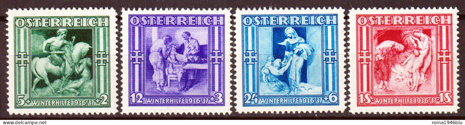 Austria 1936 Unif.485/88 **/MNH VF/F - Ungebraucht