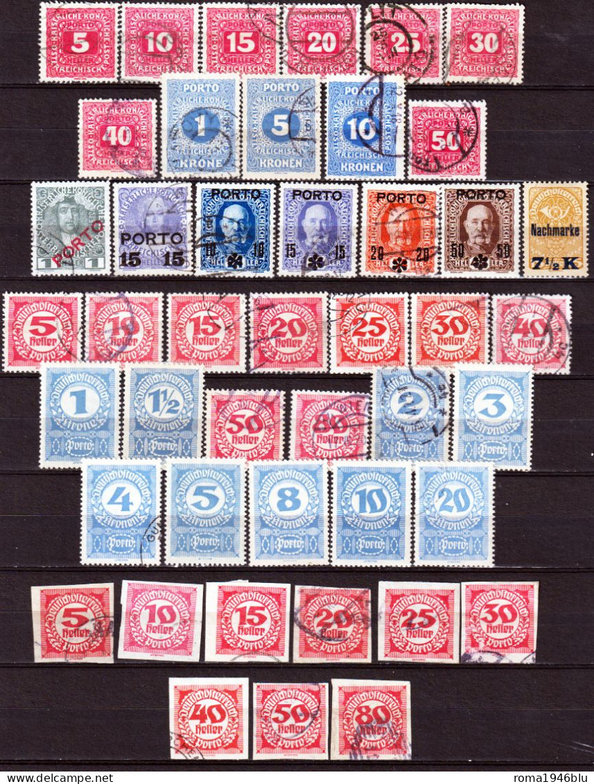 Austria 1894/1949 Segnatasse Collezione/Collection O/*/used/MH VF/F - Taxe