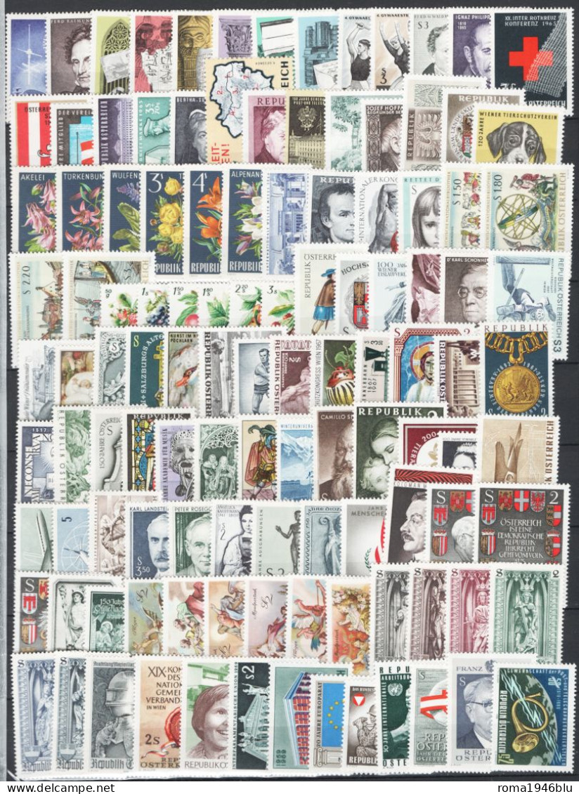 Austria 1960/1999 Periodo Completo / Complete Period **/MNH VF - Annate Complete