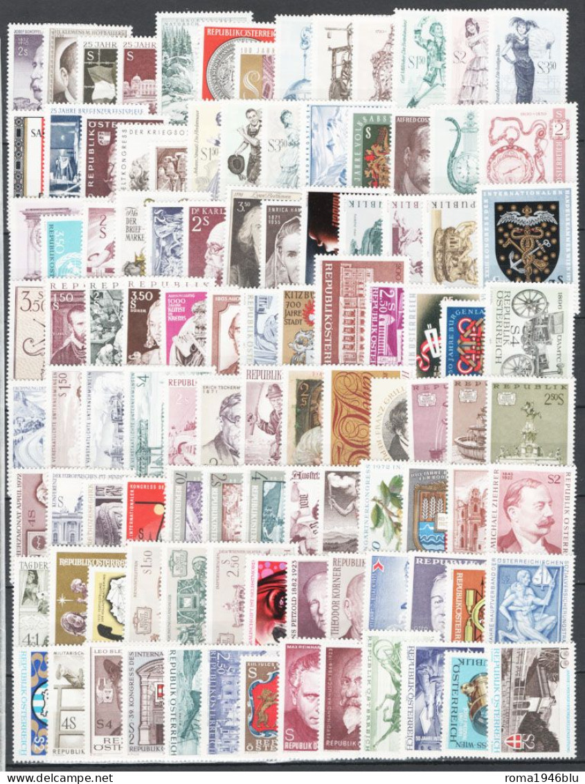 Austria 1960/1999 Periodo Completo / Complete Period **/MNH VF - Années Complètes