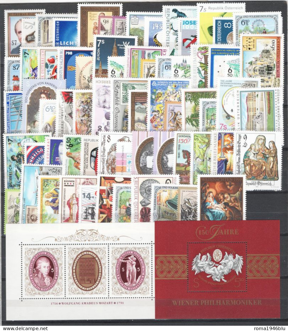 Austria 1960/1999 Periodo completo / Complete period **/MNH VF