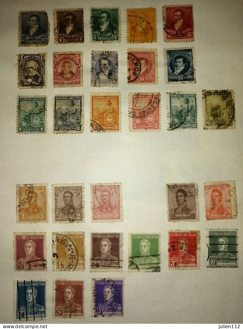 Timbres Argentine - Oblitérés