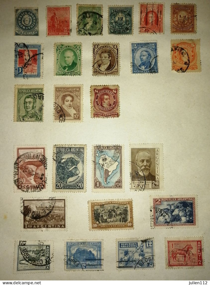 Timbres Argentine - Oblitérés