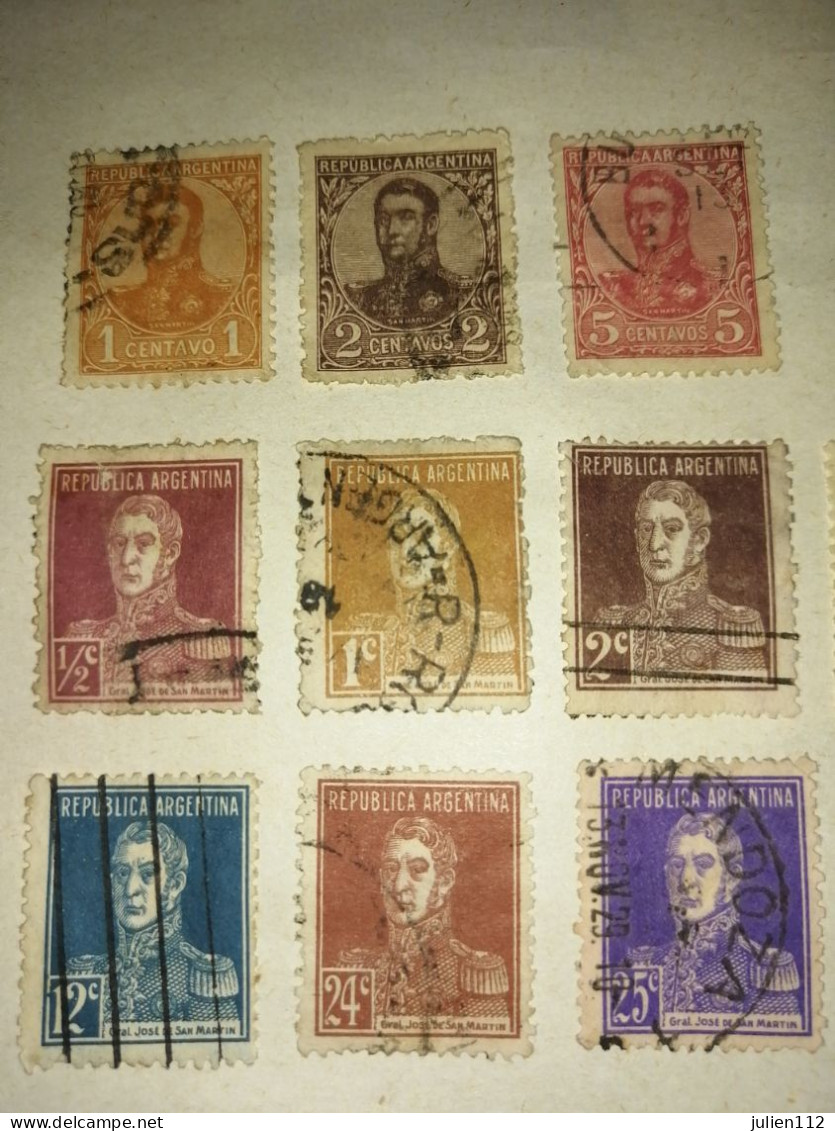 Timbres Argentine - Gebruikt