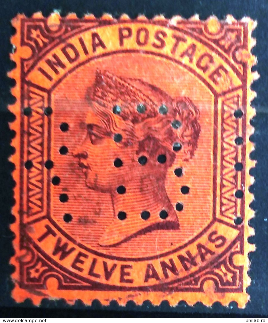 INDE BRITANNIQUE                     N° 42  Perforé                   OBLITERE - 1882-1901 Empire