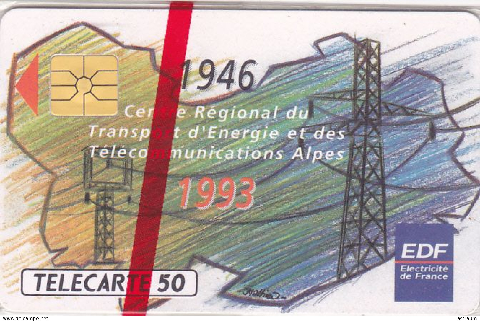 Telecarte Privée / Publique En524 NSB - Crtt Alpes - 50 U - Gem - 1992 - 50 Unità  