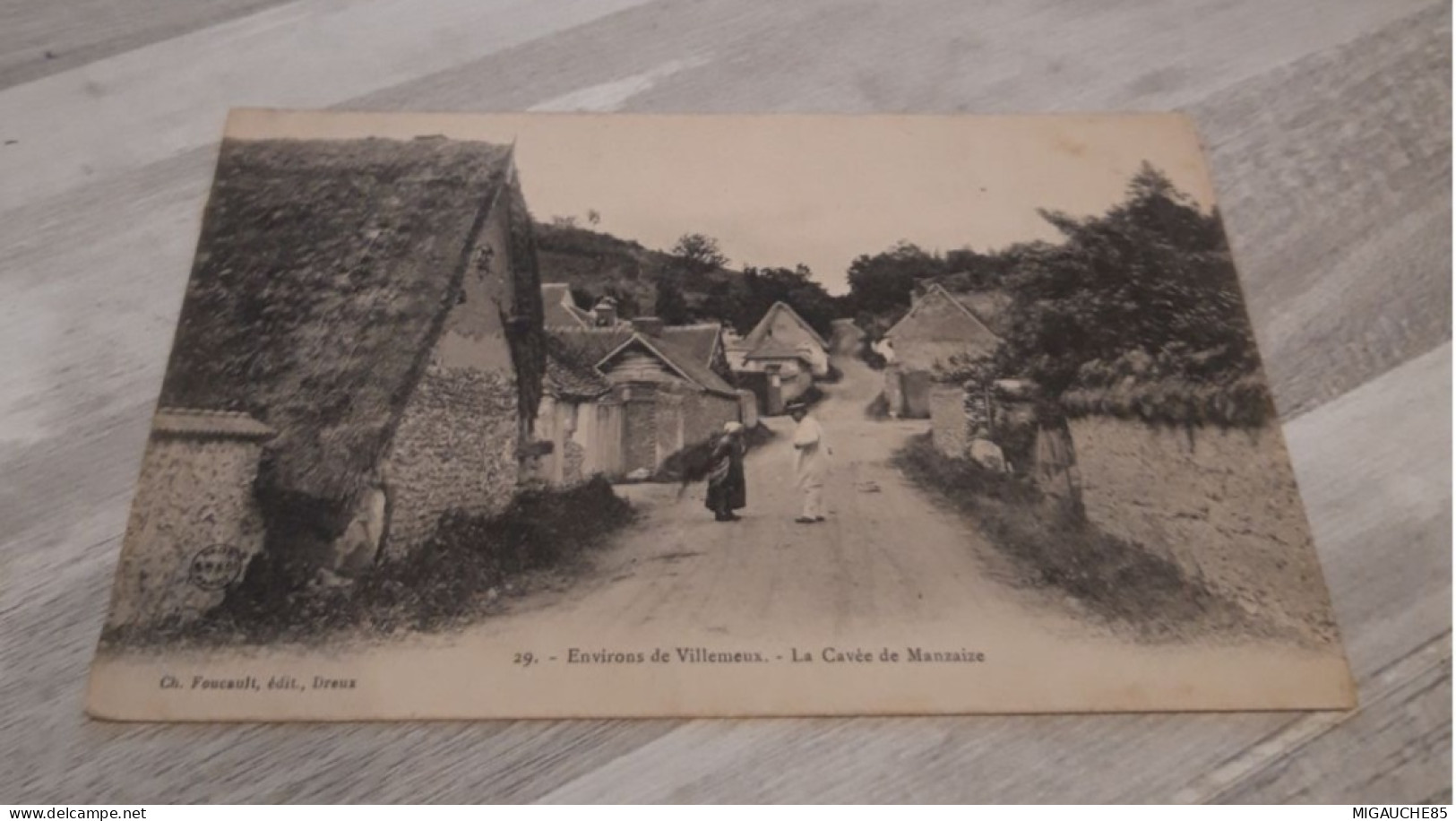 Carte Postale  N 29  ENVIRONS DE VILLEMEUX   La Cavée De Manzaize - Villemeux-sur-Eure