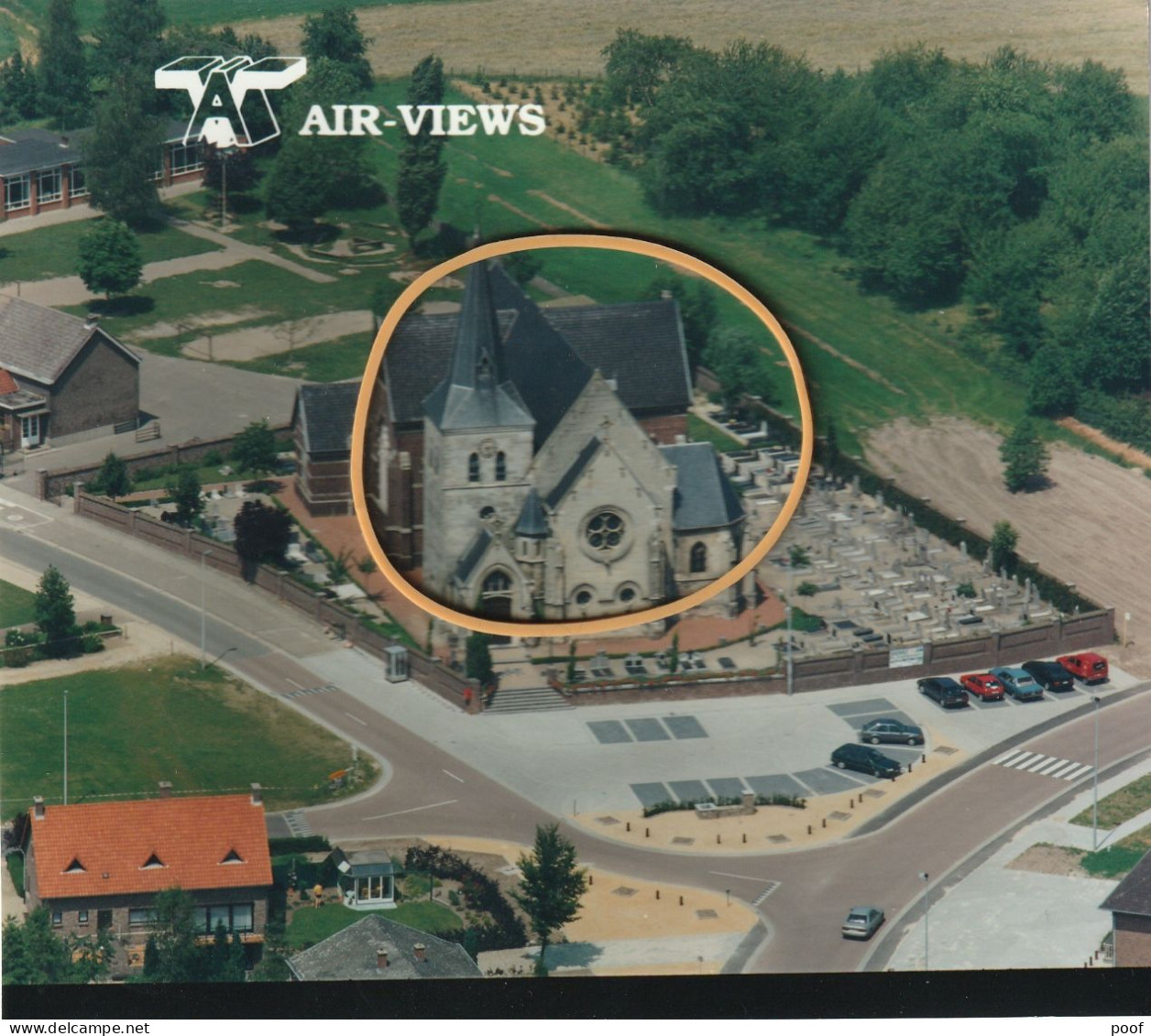 Reppel / Bocholt : Kerk  ---- Luchtfoto - Hamont-Achel