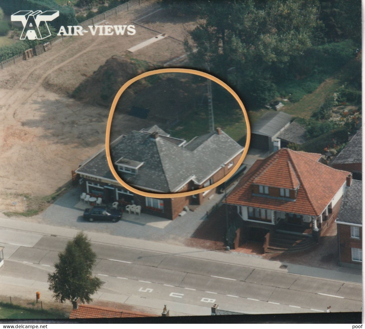 Peer : Burkel / Café " Bungalow "  ---- Luchtfoto - Peer