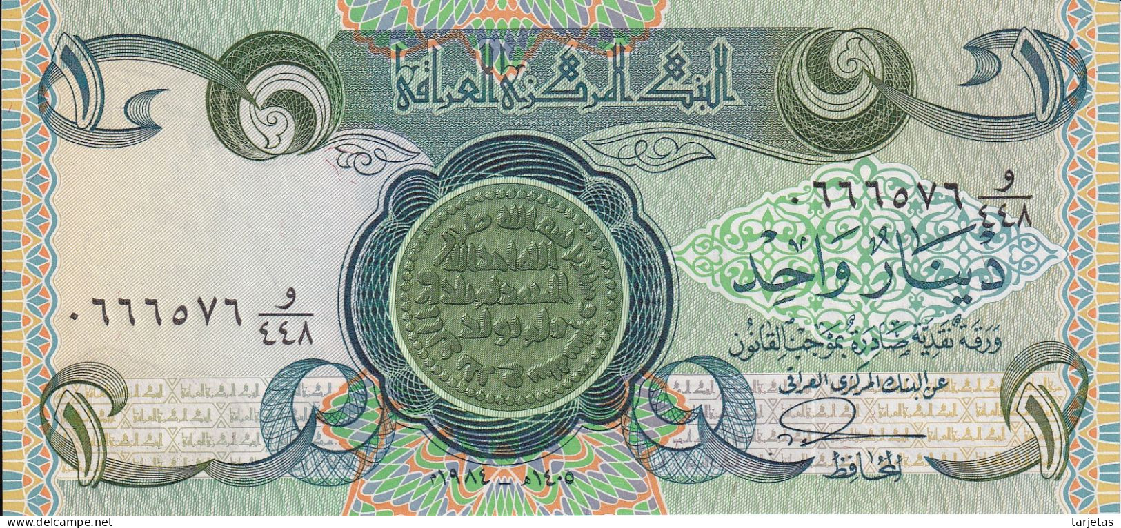 BILLETE DE IRAQ DE 1 DINAR DEL AÑO 1984 SIN CIRCULAR (UNC) (BANKNOTE) - Iraq