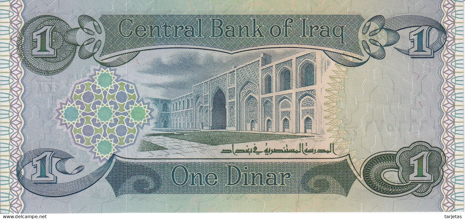 BILLETE DE IRAQ DE 1 DINAR DEL AÑO 1984 SIN CIRCULAR (UNC) (BANKNOTE) - Irak