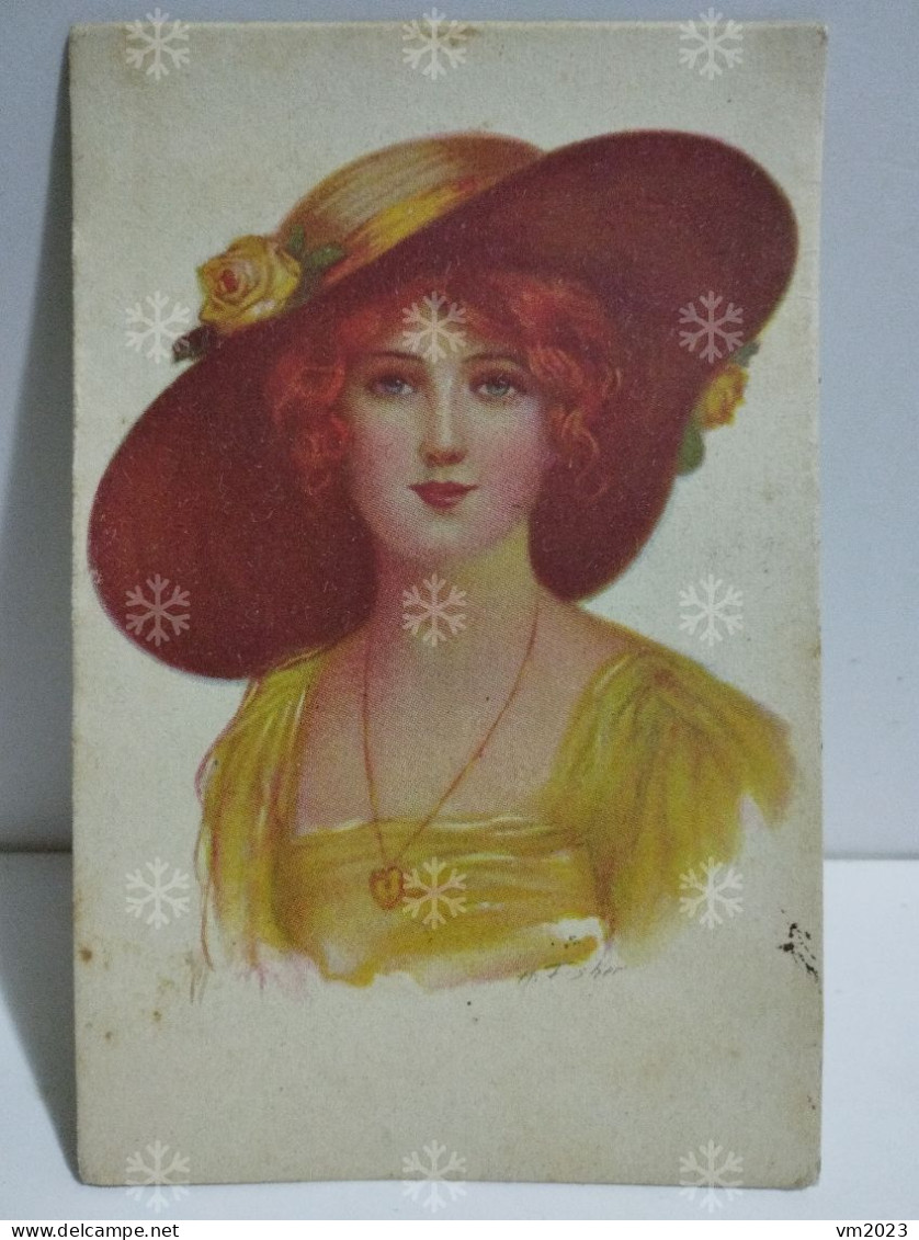 Postcard Illustrator. Nice Lady. H. Fisher - Fisher, Harrison