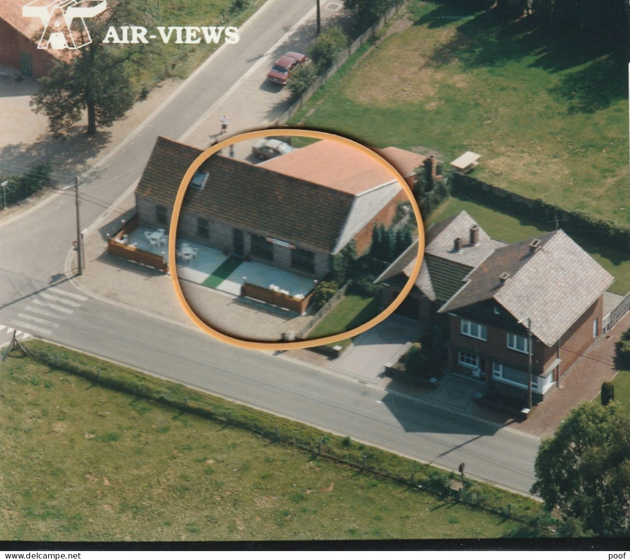 Meeuwen-Gruitrode ( Oudsbergen ) : Café " 't Smisje "  ---- Luchtfoto - Meeuwen-Gruitrode