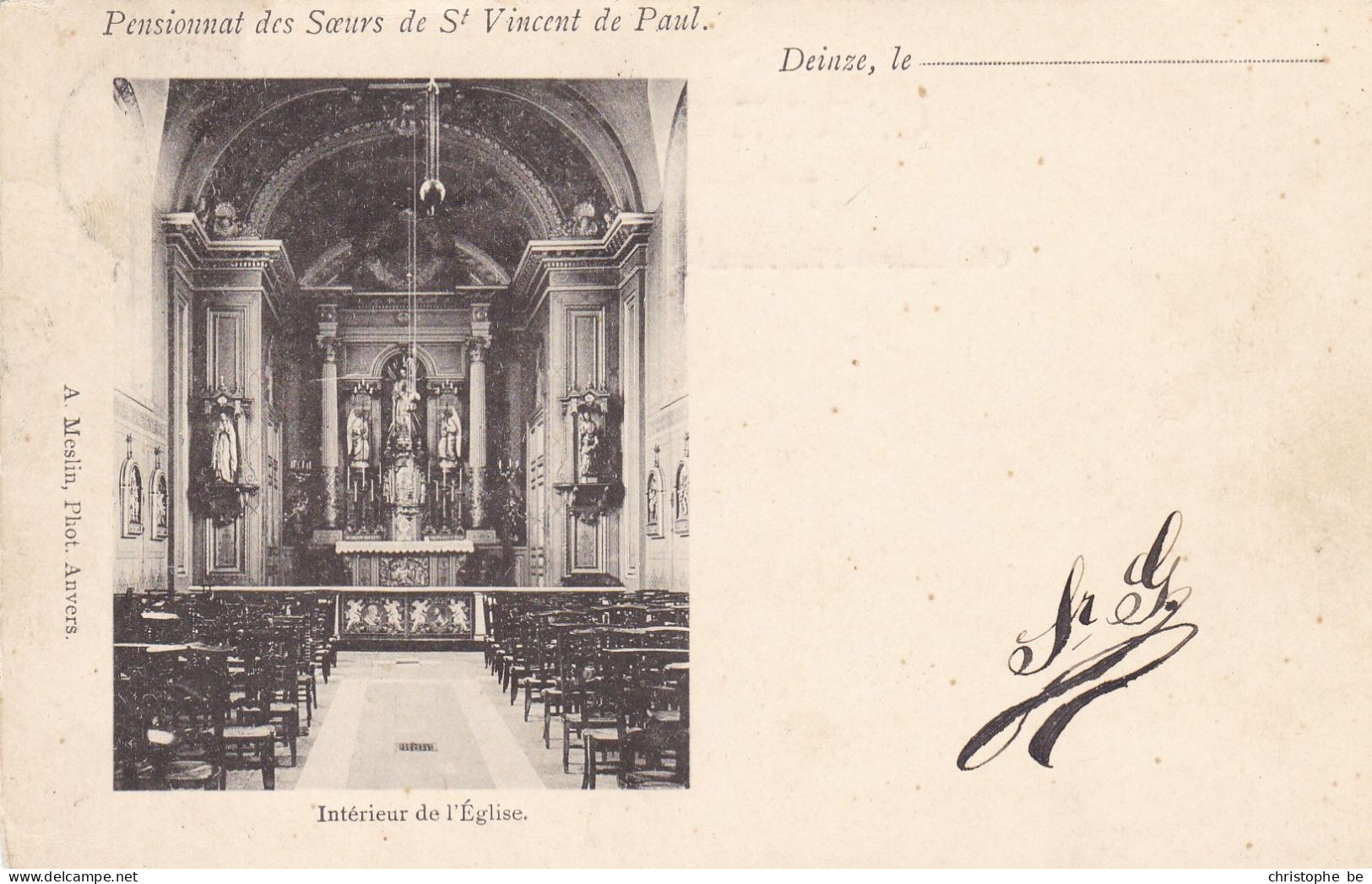 Deinze, Institut St Vincent De Paul, Intérieur De L'Eglise (pk85972) - Deinze