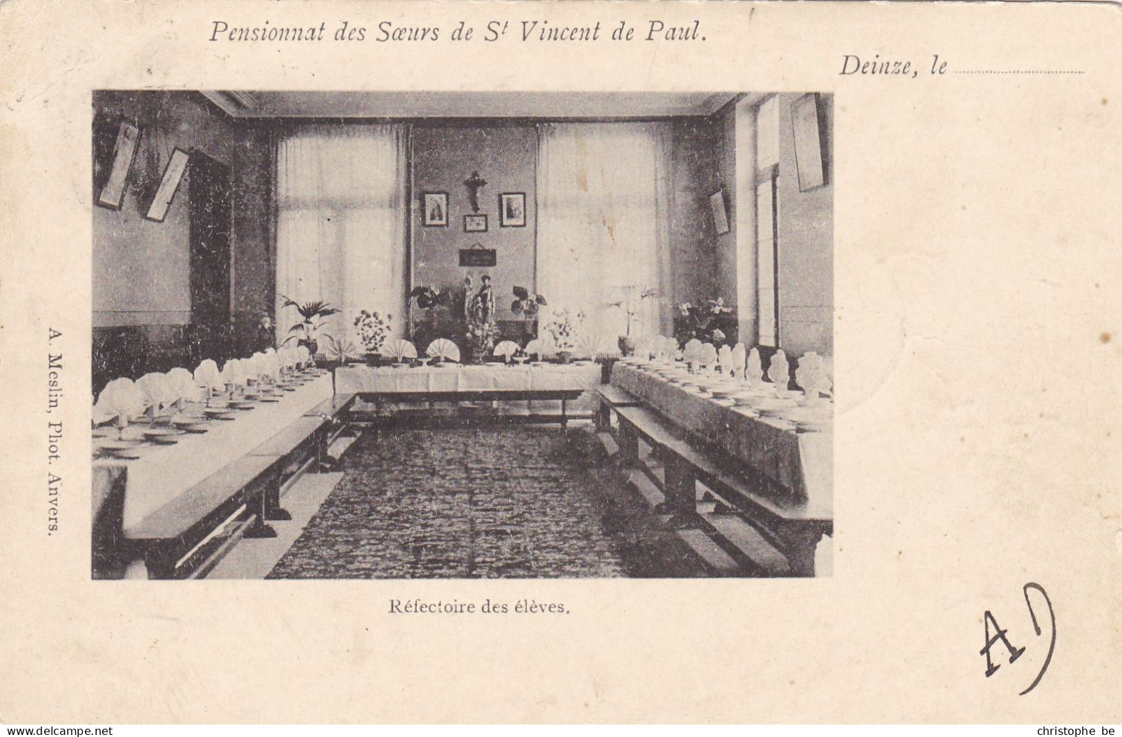 Deinze, Institut St Vincent De Paul, Réfectoire Des élèves (pk85973) - Deinze