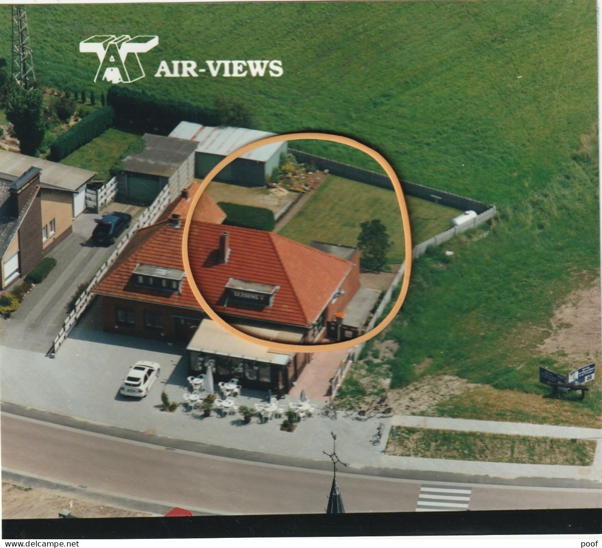 Reppel / Bocholt : Reppellerweg Café " De Buis "  ---- Luchtfoto - Bocholt